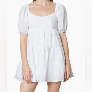 Nia White Babydoll Dress